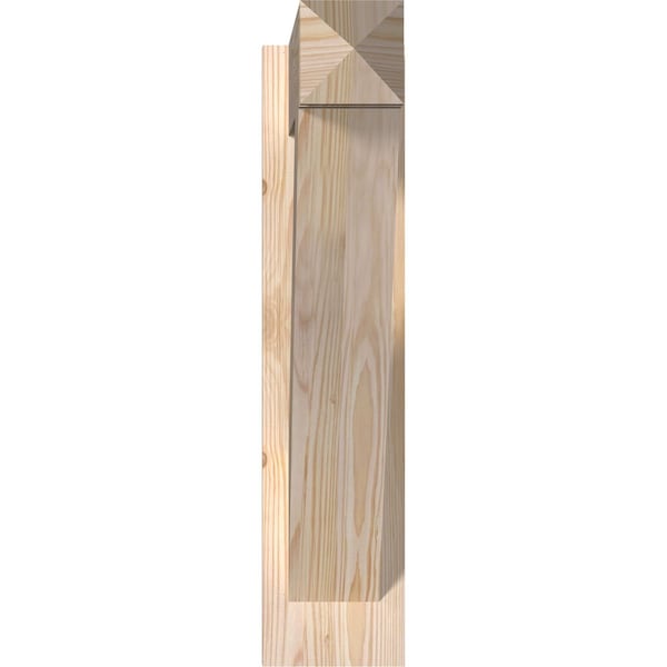 Traditional Smooth Arts And Crafts Outlooker, Douglas Fir, 5 1/2W X 24D X 24H